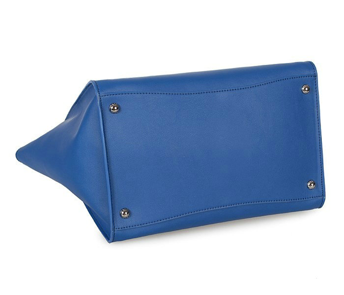 2014 Prada Glace Calf Leather Tote Bag BN2619 blue